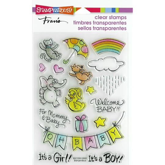 Stampendous&#xAE; Fran&#x27;s Baby Gift Clear Stamp Set